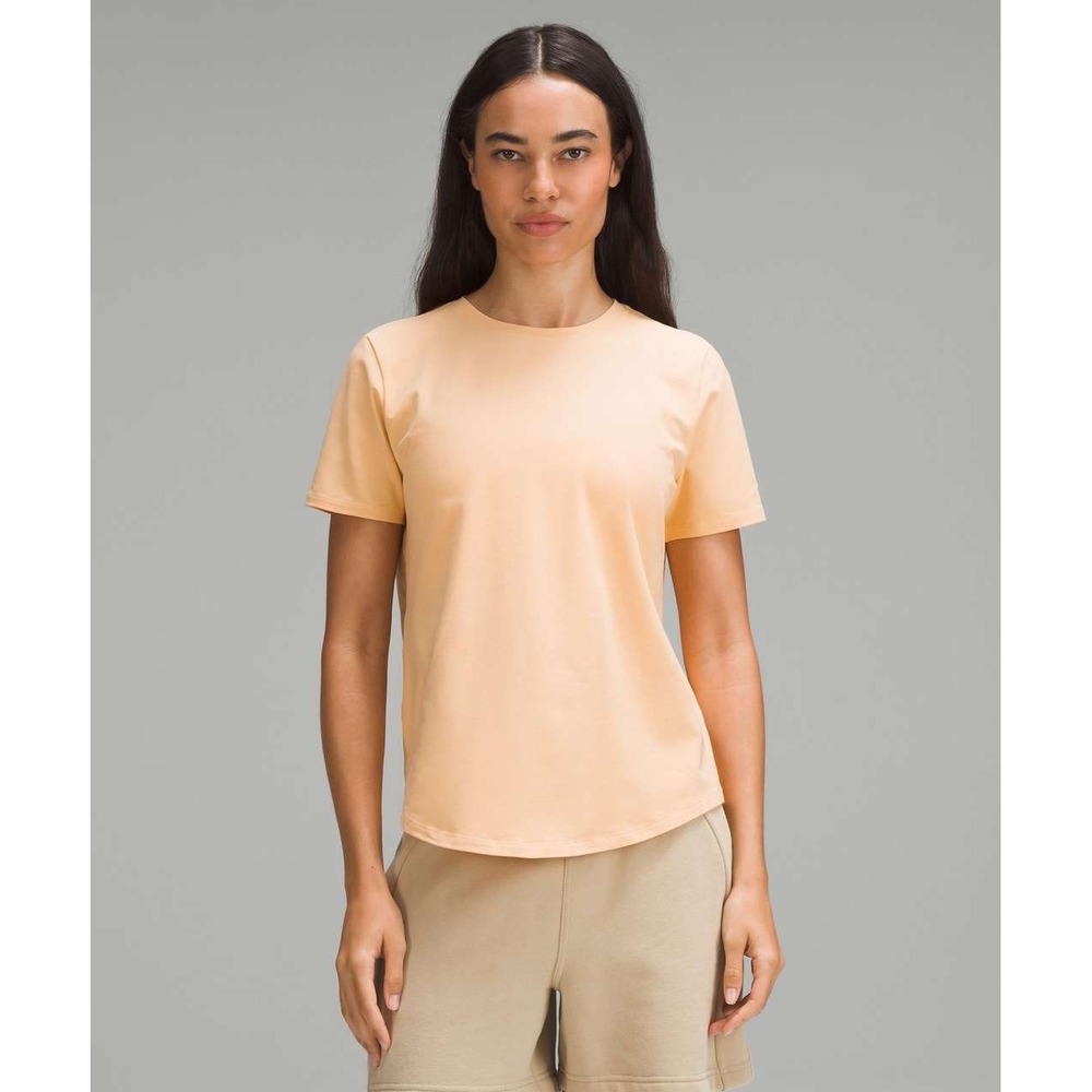 Lululemon Size 0 Summer‎ Glow Love Crewneck T-Shirt Pima Cotton Activewear